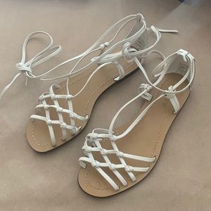 JCrew Knotted Leather Sandals